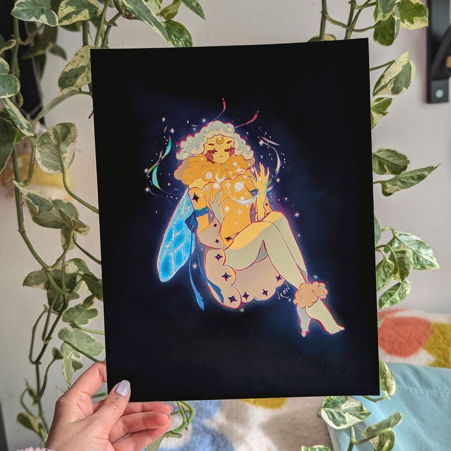 Bee Cosmos Print