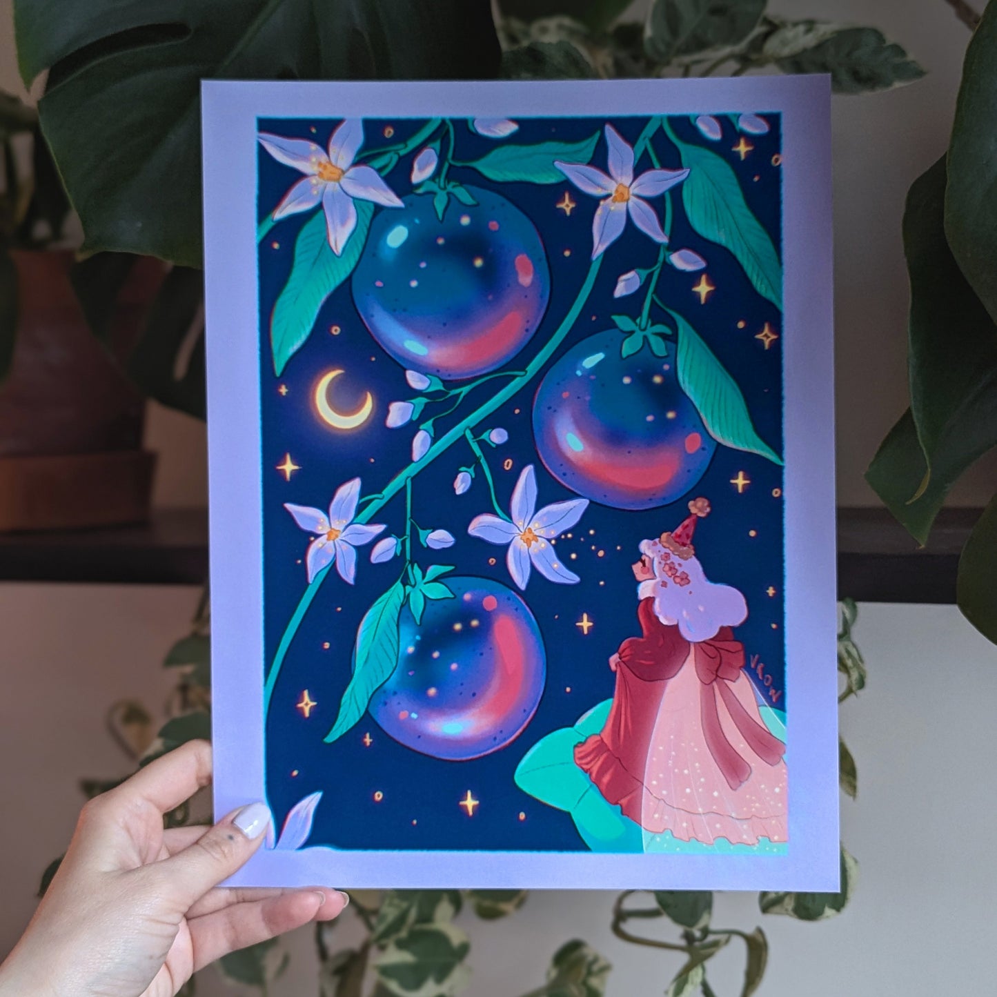 Blue Citrus Print