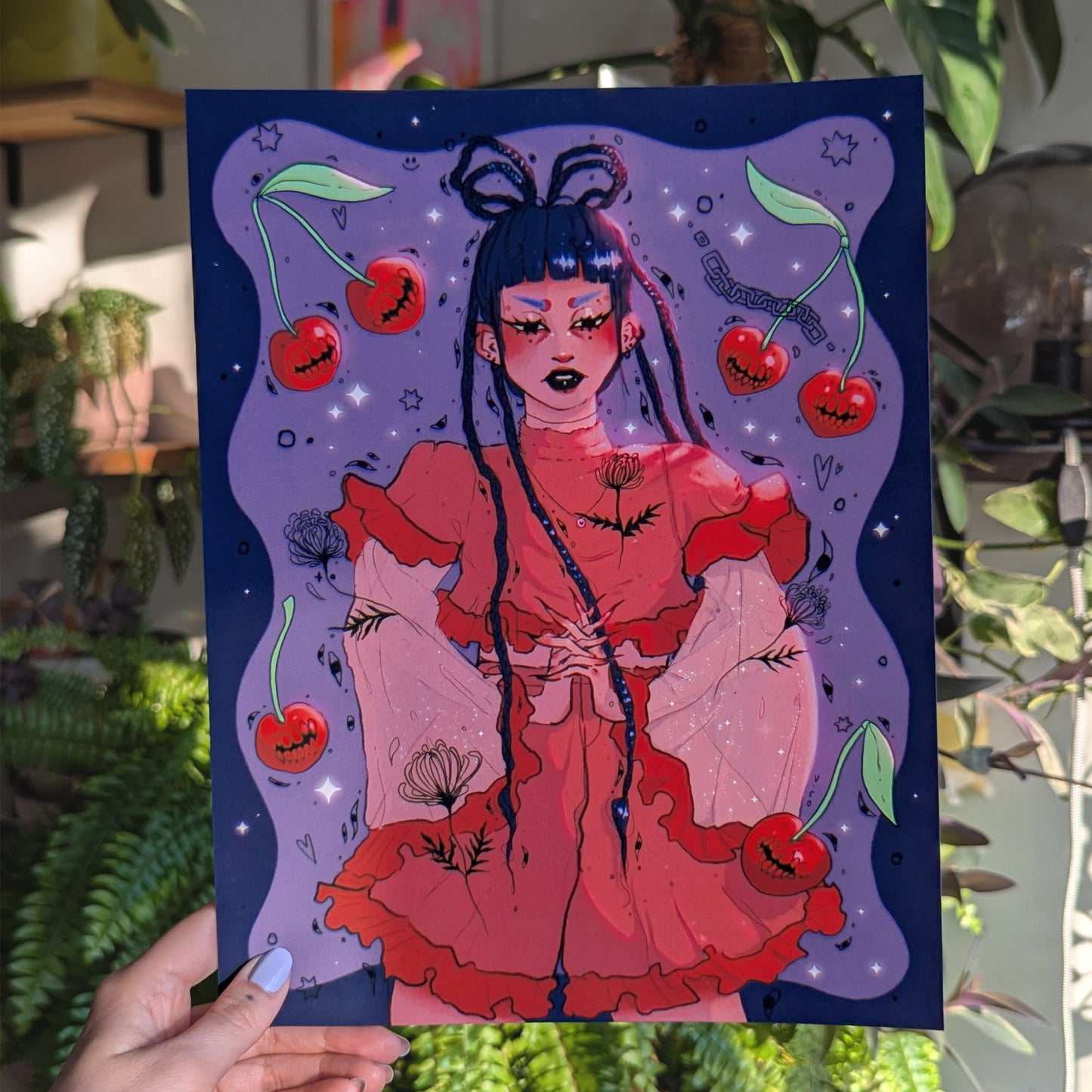 Cherry Lady Print