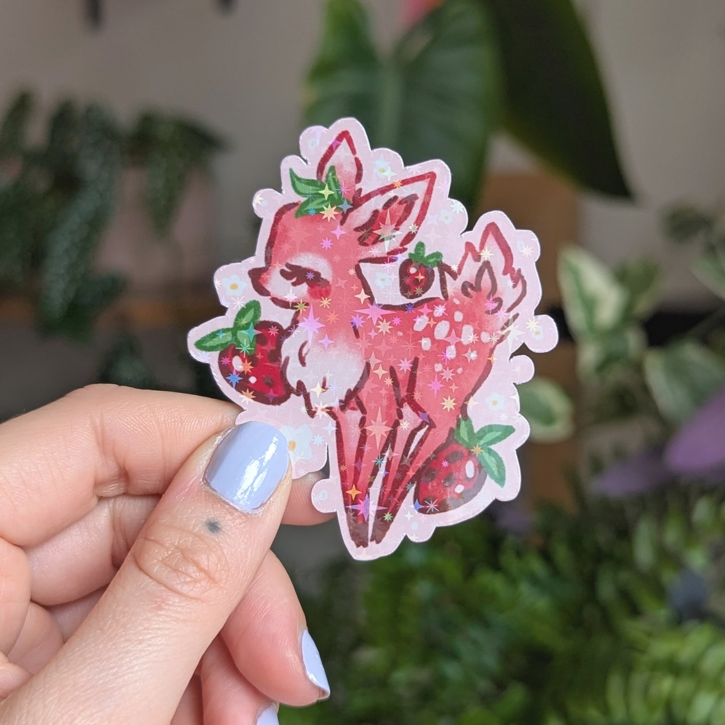 Strawberry Fawn Sticker