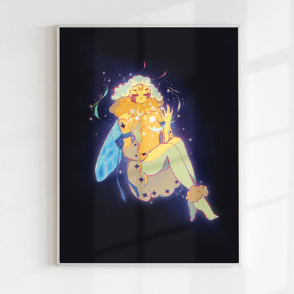 Bee Cosmos Print