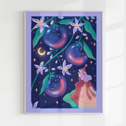Blue Citrus Print