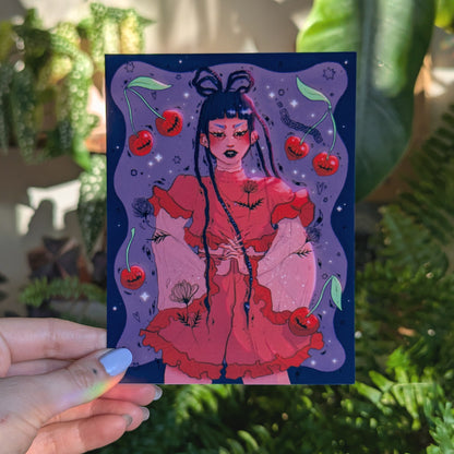 Cherry Lady Print