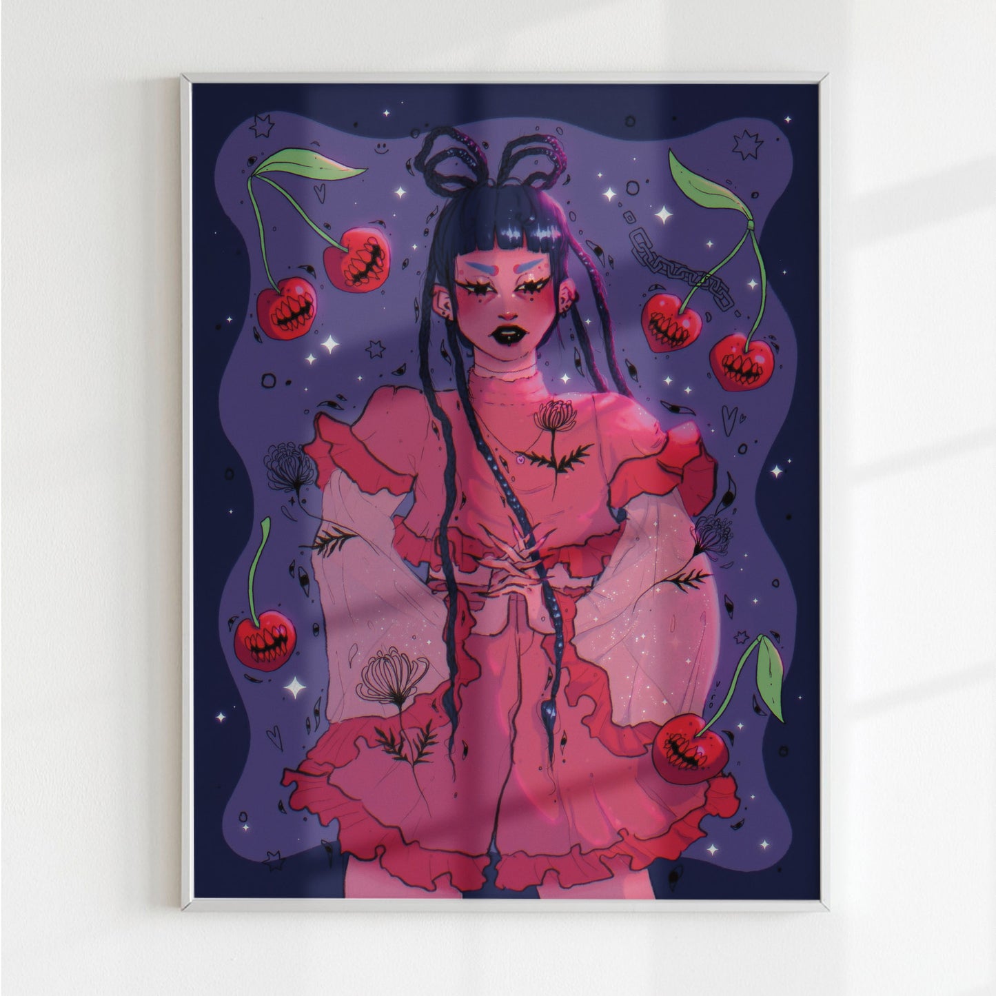 Cherry Lady Print
