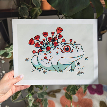 Cup Fungus Print