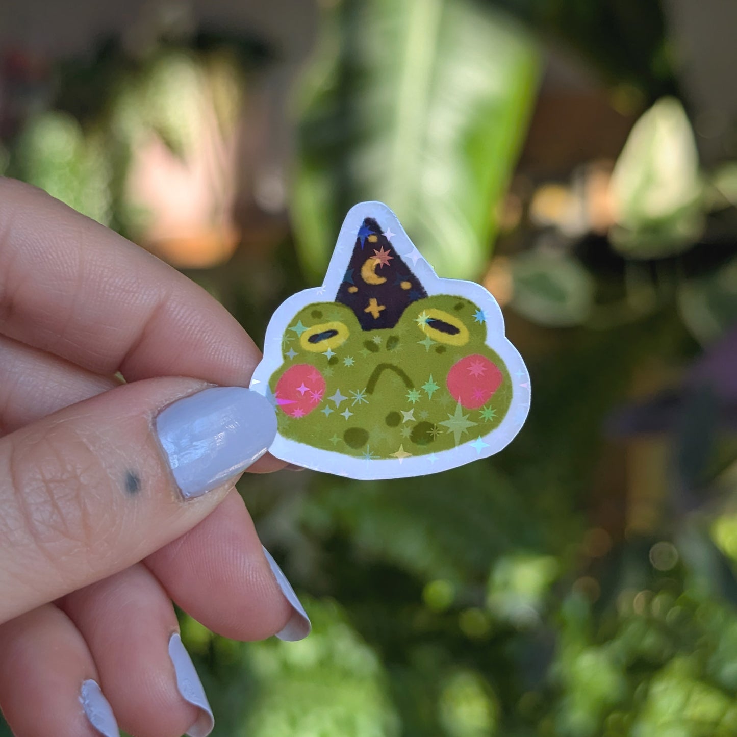 Frog Wizard Mini Sticker