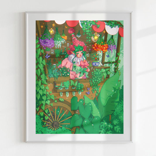 Green Witch Print