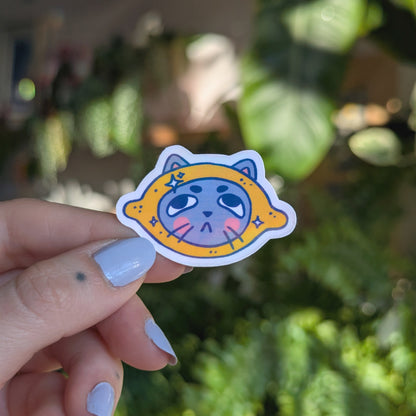 Lemony Kitty Mini Sticker