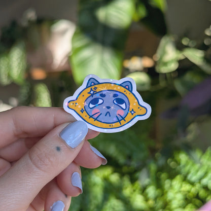 Lemony Kitty Mini Sticker