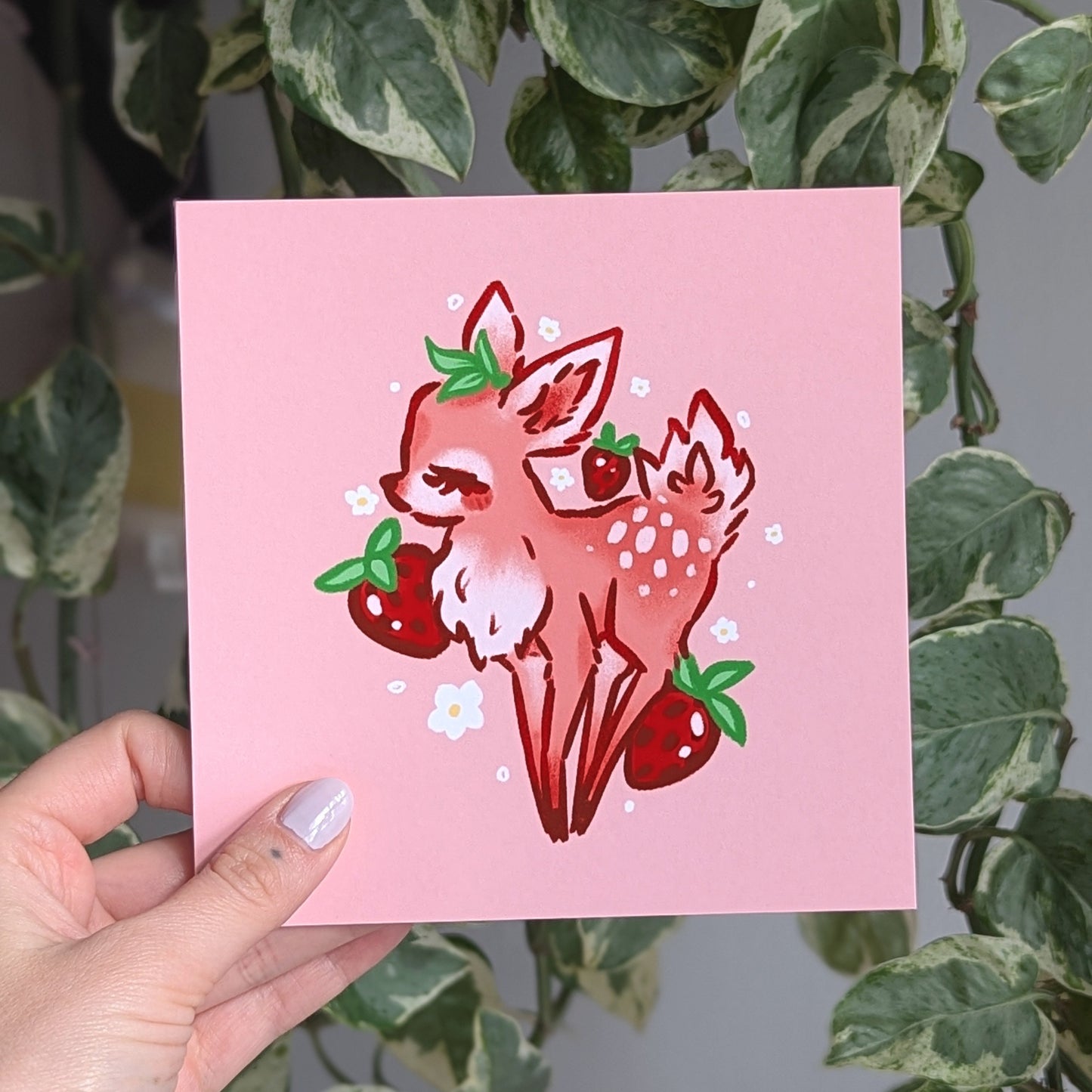 Strawberry Fawn Print